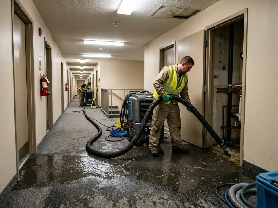 multi-unit-apartment-hallway-f-005 — frequently asked questions, Emergency Burst Pipe Water Extraction & Removal in Pinehurs…